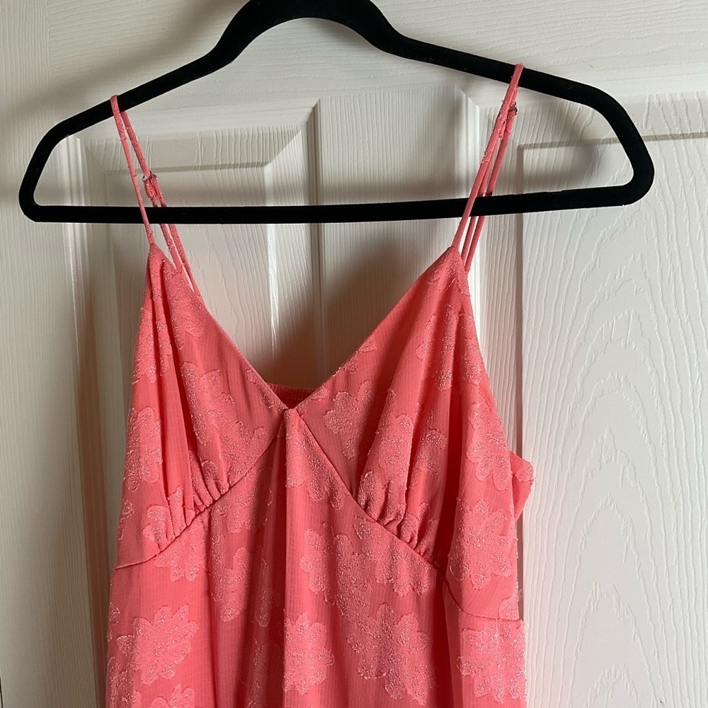 Women's Triangle Cup Tiered Mini Skater Dress - Wild Fable Pink Size large - Picture 3 of 10